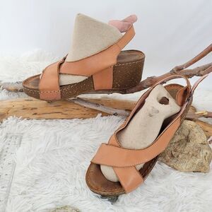 Lemon n  lime cork bottom comfort sandals